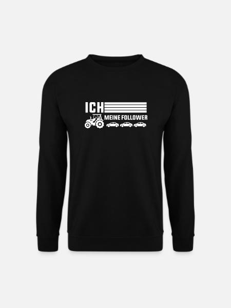 Ich Meine Follower -Geschenke Für Landwirte Bauern - Unisex Pullover - Schwarz