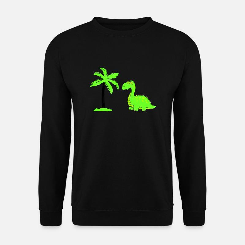 Dinosaur Palm Tree 02 - Unisex Sweatshirt - black