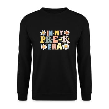 In My Pre-K Era Back To School Teacher Student - Unisex Sweatshirt - black - Front - Alina (178cm) & Michal (187cm)