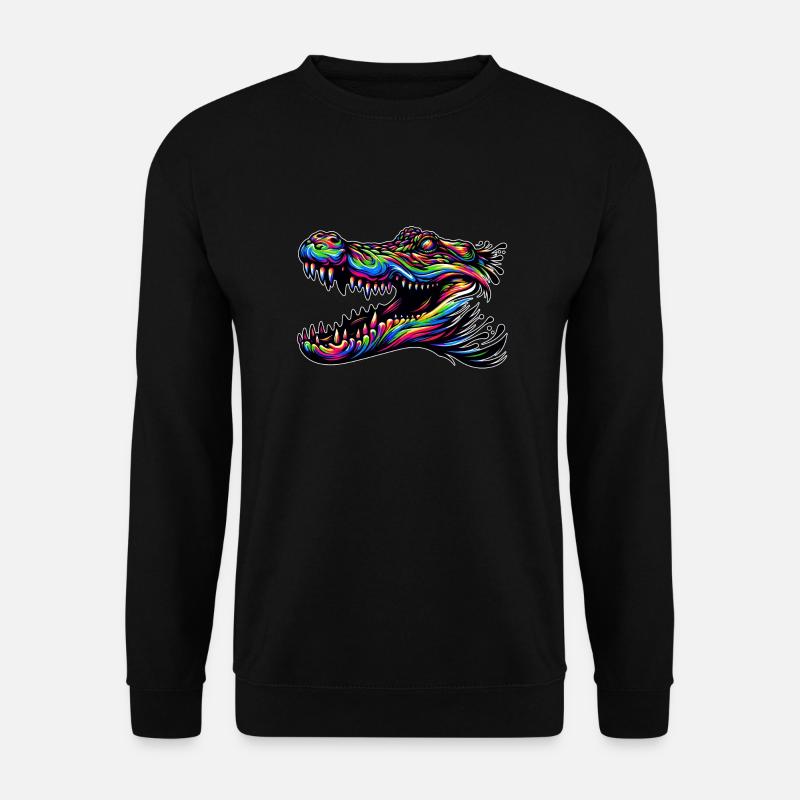 Alligator, Krokodil - Unisex Pullover - Schwarz