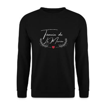 BRIDE'S BEST MAN - MATCHING TSHIRT - Unisex Sweatshirt - black - Front - Alina (178cm) & Michal (187cm)