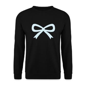 Noeud bleu clair - Sweat-shirt Unisexe - noir - Devant - Alina (178cm) & Michal (187cm)