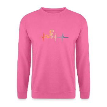Heartbeat Skunk - Unisex Sweatshirt - pink - Front