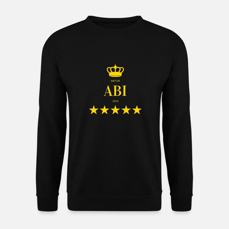Abi 2024 Abitur 24 Abschluss Schulabschluss - Unisex Pullover - Schwarz
