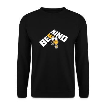 Be Kind Cute Honey Kindness Bee Love Inspirational - Unisex Sweatshirt - black - Front - Alina (178cm) & Michal (187cm)