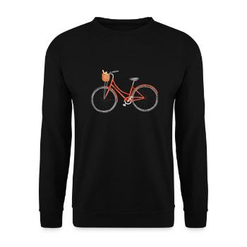 Fahrrad - Unisex Pullover - Schwarz - Vorne - Alina (178cm) & Michal (187cm)