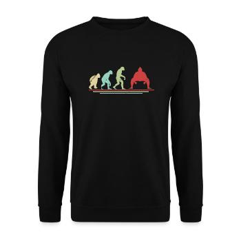 Sumo Evolution - Unisex Sweatshirt - black - Front - Alina (178cm) & Michal (187cm)