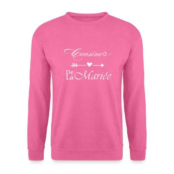 Cousin der Braut - Unisex Pullover - Pink - Vorne