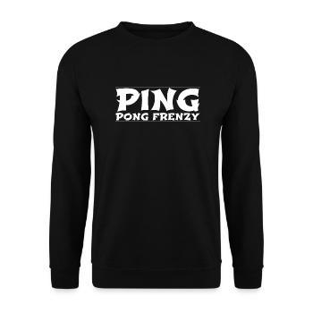 ping pong table tennis rules fun - Unisex Pullover - Schwarz - Vorne - Alina (178cm) & Michal (187cm)