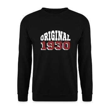 Original 1930 - Sweat-shirt Unisexe - noir - Devant - Alina (178cm) & Michal (187cm)