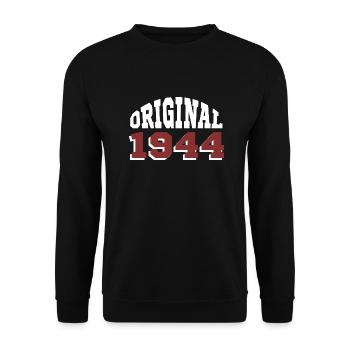 Original 1944 - Unisex Pullover - Schwarz - Vorne - Alina (178cm) & Michal (187cm)