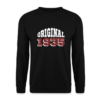 Original 1935 - Unisex Pullover - Schwarz - Vorne - Alina (178cm) & Michal (187cm)
