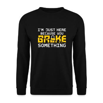 I'm My Family's Unpaid Tech Support IT Sysadmin Co - Unisex Sweatshirt - black - Front - Alina (178cm) & Michal (187cm)