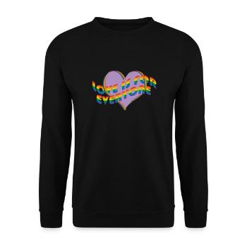 Pride - Unisex Sweatshirt - black - Front - Alina (178cm) & Michal (187cm)
