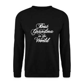 Meilleure grand-mère du monde Coeur Meilleure grand-mère du monde - Sweat-shirt Unisexe - noir - Devant - Alina (178cm) & Michal (187cm)
