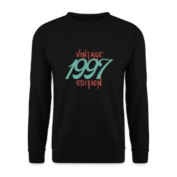 Jahrgang 1997 Ausgabe - Unisex Pullover - Schwarz - Vorne - Alina (178cm) & Michal (187cm)