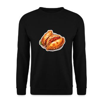 Empanadas - Unisex Sweatshirt - black - Front - Alina (178cm) & Michal (187cm)
