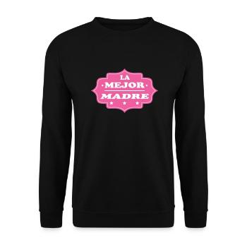 LA MEJOR MADRE - Sweat-shirt Unisexe - noir - Devant - Alina (178cm) & Michal (187cm)