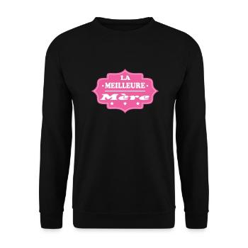 LA MEILLEURE Mère - Sweat-shirt Unisexe - noir - Devant - Alina (178cm) & Michal (187cm)