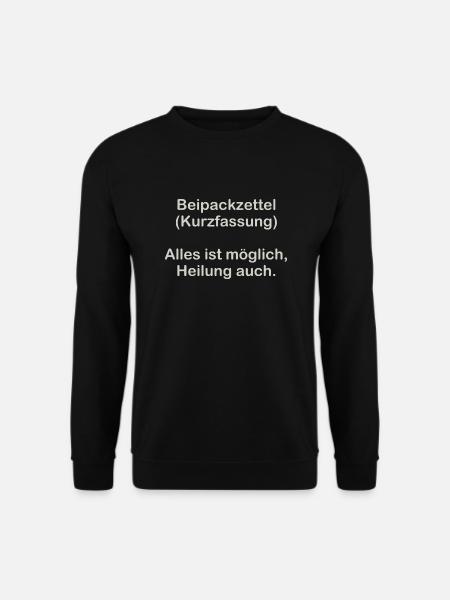 Summary of the package leaflet - Unisex Sweatshirt - black