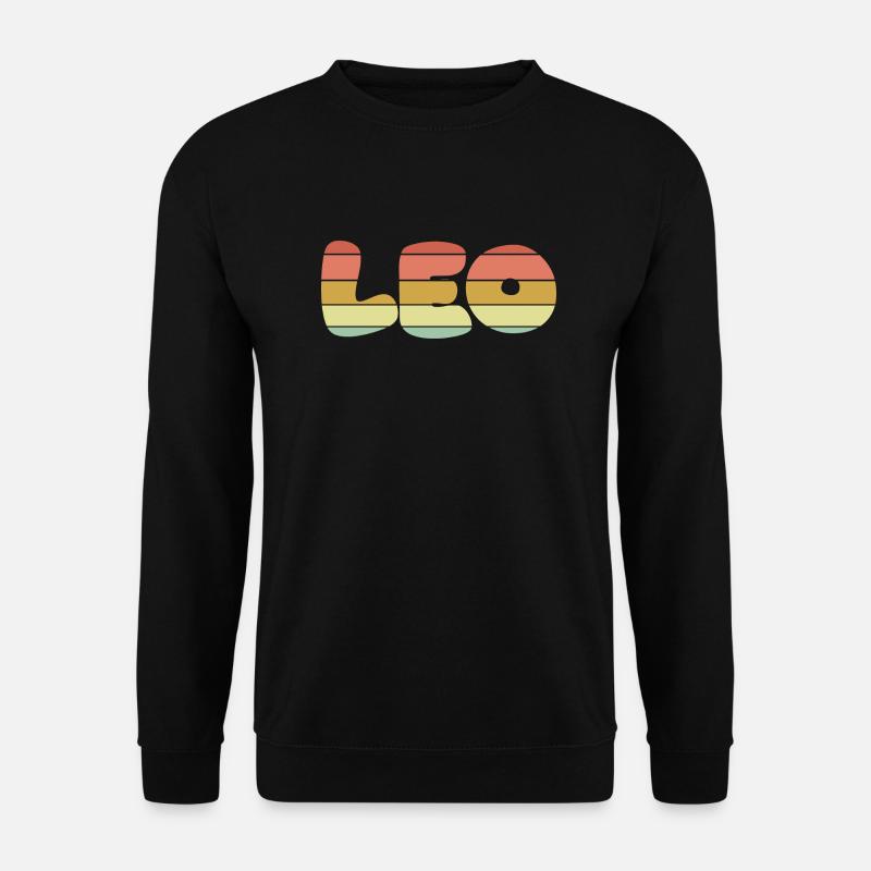 Leo sunset texture - Unisex Pullover - Schwarz
