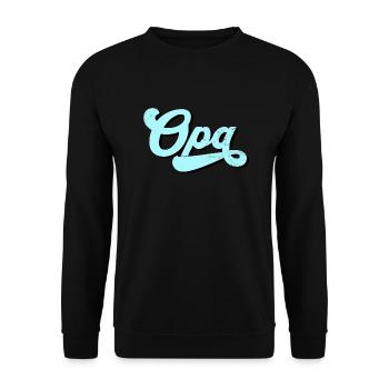 Grandpa, king of the family - Unisex Sweatshirt - black - Front - Alina (178cm) & Michal (187cm)
