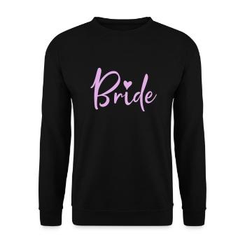 bride - Unisex Sweatshirt - black - Front - Alina (178cm) & Michal (187cm)