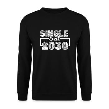 2030 - Unisex Sweatshirt - black - Front - Alina (178cm) & Michal (187cm)