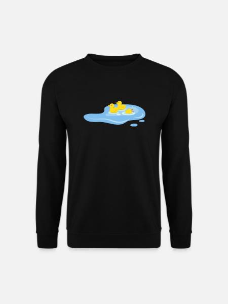 Enten in einem Teich - Unisex Pullover - Schwarz