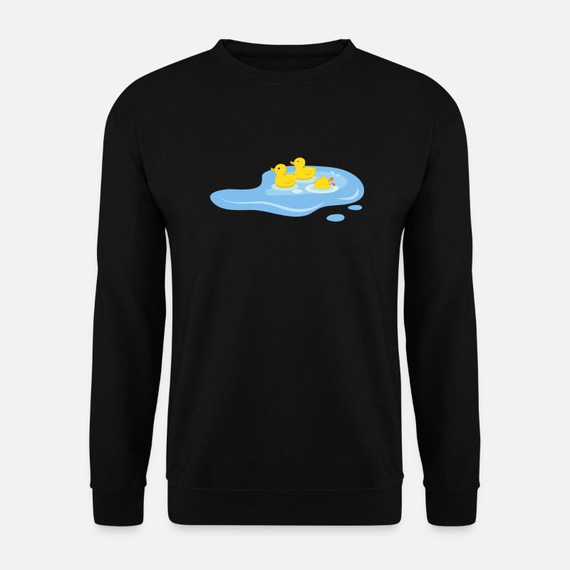 Enten in einem Teich - Unisex Pullover - Schwarz