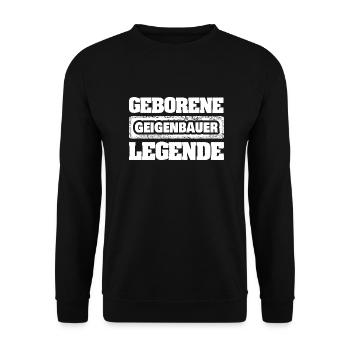 Beruf Geigenbauer - Unisex Pullover - Schwarz - Vorne - Alina (178cm) & Michal (187cm)