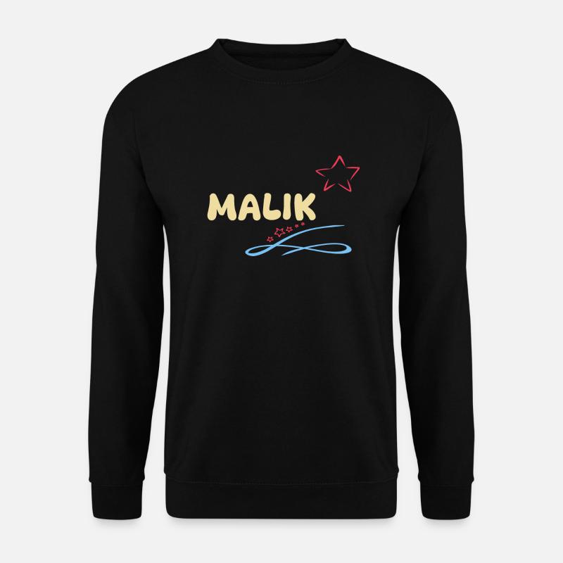 Geschenk für Malik - Unisex Pullover - Schwarz