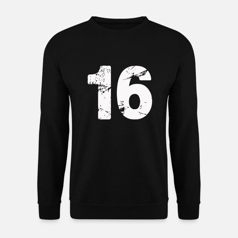 16 - Unisex Pullover - Schwarz