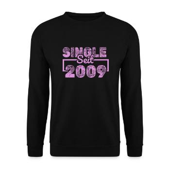 since 2009 - Unisex Sweatshirt - black - Front - Alina (178cm) & Michal (187cm)