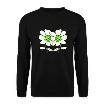 Deux jolies belles fleurs amies - Sweat-shirt Unisexe - noir - Devant - Alina (178cm) & Michal (187cm)