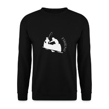 PÊCHE #6 - Sweat-shirt Unisexe - noir - Devant - Alina (178cm) & Michal (187cm)