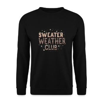 PULLOVER WETTER - Unisex Pullover - Schwarz - Vorne - Alina (178cm) & Michal (187cm)