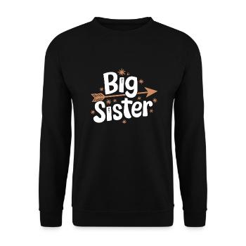 Sœur, Frère ou sœur, Famille - Sweat-shirt Unisexe - noir - Devant - Alina (178cm) & Michal (187cm)