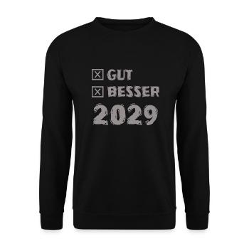 2029 - Unisex Sweatshirt - black - Front - Alina (178cm) & Michal (187cm)