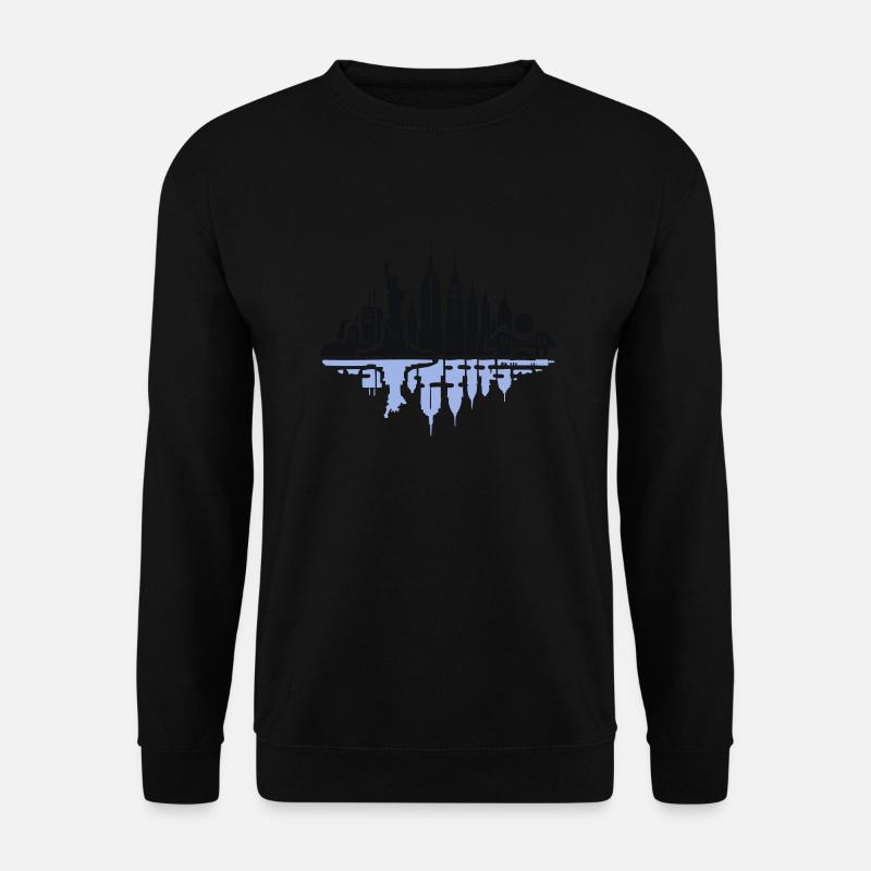 new york skyline - Unisex Pullover - Schwarz