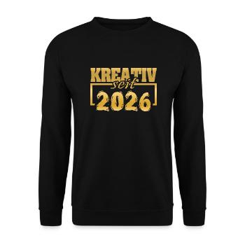 2026 - Sweat-shirt Unisexe - noir - Devant - Alina (178cm) & Michal (187cm)