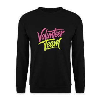 Volunteer Team 16 - Unisex Pullover - Schwarz - Vorne - Alina (178cm) & Michal (187cm)
