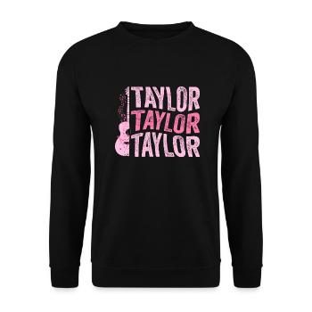 It ́s a Taylor Thing First name Taylor Taylor - Unisex Sweatshirt - black - Front - Alina (178cm) & Michal (187cm)