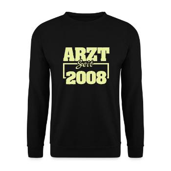 Chefarzt 2008 - Unisex Pullover - Schwarz - Vorne - Alina (178cm) & Michal (187cm)