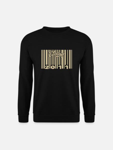 Jahrgang 2011 Barcode 2011: Jahr 2025. - Unisex Pullover - Schwarz
