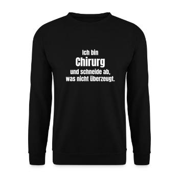 Surgeon - Unisex Sweatshirt - black - Front - Alina (178cm) & Michal (187cm)