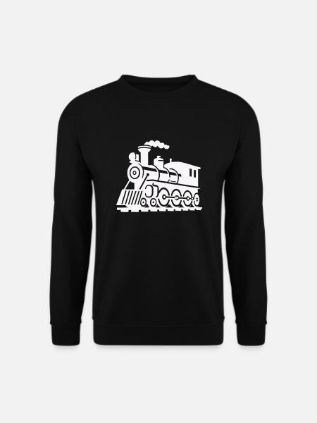 zug lokomotive - Unisex Pullover - Schwarz