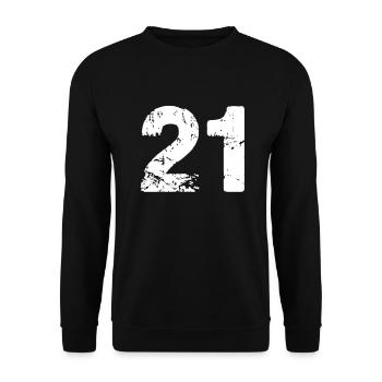 21 - Sweat-shirt Unisexe - noir - Devant - Alina (178cm) & Michal (187cm)