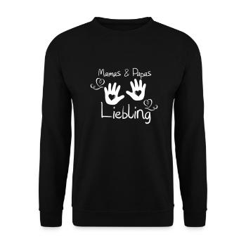 Mom and Dad's Favorite - Unisex Sweatshirt - black - Front - Alina (178cm) & Michal (187cm)