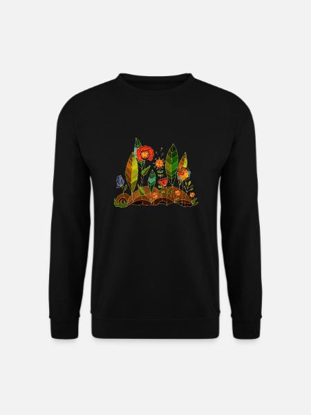 Flowers - Unisex Sweatshirt - black